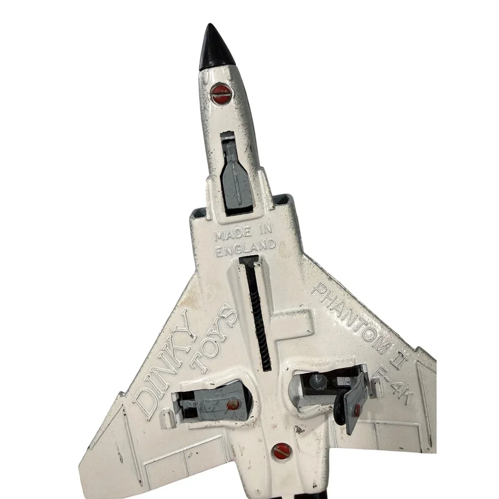 Vintage Dinky Toys Phantom‎ II F-4K Navy Jet Diecast Model Made in England Grey